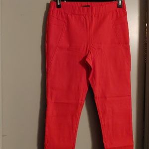 Orange zip ankle skinny pany